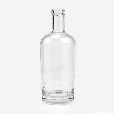 700ml 750ml 1000ml Sealing Type CORK Round Shape Glass Bottle for Liquors and Beverages