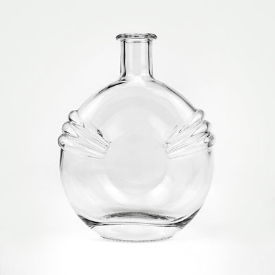 500ml 700ml Clear Glass Bottle With Stopper Cork For BRANDY Acceptable OEM/ODM Unique