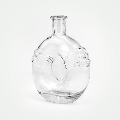 500ml 700ml Clear Glass Bottle With Stopper Cork For BRANDY Acceptable OEM/ODM Unique
