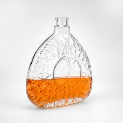 Acceptable Customer's Logo 750ml 75cl Clear Glass Spirit Bottle for Liquors and Beverages