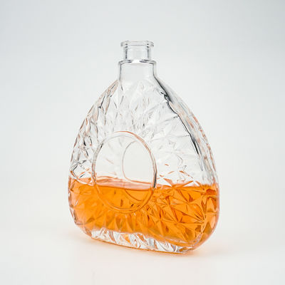 Acceptable Customer's Logo 750ml 75cl Clear Glass Spirit Bottle for Liquors and Beverages
