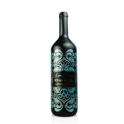 Custom Logo Printing Private Packaging Die Cut Embossed Private Wedding Red Wine Bottle Labels