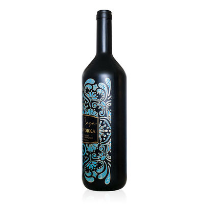 Custom Logo Printing Private Packaging Die Cut Embossed Private Wedding Red Wine Bottle Labels