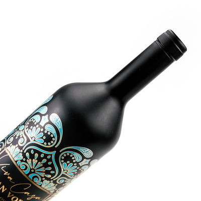 Custom Logo Printing Private Packaging Die Cut Embossed Private Wedding Red Wine Bottle Labels