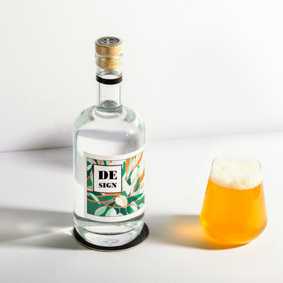 Rum Brandy Whisky and Gin Empty Glass Bottle with Lid 700ml Sample Provided Freely