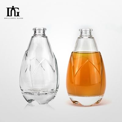 Provided Freely Super Flint Color Crystal White Glass Bottles for Brandy and Vodka with Cork
