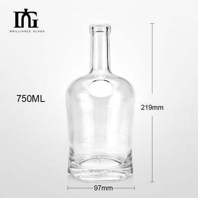 700ml Glass Gin Bottle with Cork Screw Cap Clear Whiskey Rum Spirits Vodka Bottle