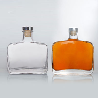 Empty Super Flint Vodka Gin Glass Bottle 360ml with Collar Material and Stopper