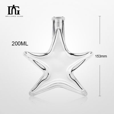 Good 200ml Glass Bottle for Gin Rum Brandy Vodka Acceptable OEM/ODM and Matte Surface