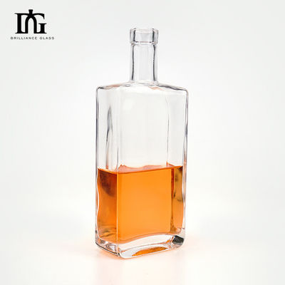 Engraved Glass Bottle for Custom 700ml Gin Rum Empty 700ml 750ml Vodka Whiskey Brandy