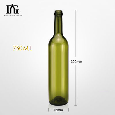 750ml 700ml Red Wine Glass Bottle with Shrink Film and Engraved Surface Handling on Glass