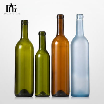 750ml 700ml Red Wine Glass Bottle with Shrink Film and Engraved Surface Handling on Glass