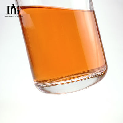 500ml 750ml Matte Black White Tequila Liquor Glass Bottle Wine Drink Gin Vodka with Cork