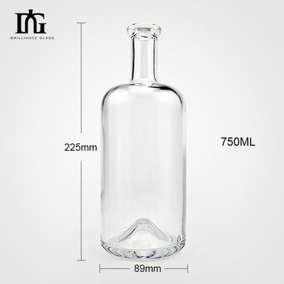 Cork Screw Cap Type Glass Bottle Unique Volcano Bottom Design 500ml/700ml/750ml Capacity