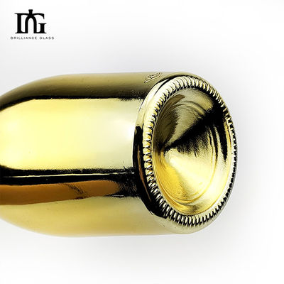 700ml 750ml Industrial Beverage Electroplated Glass Bottle with Cork Customization