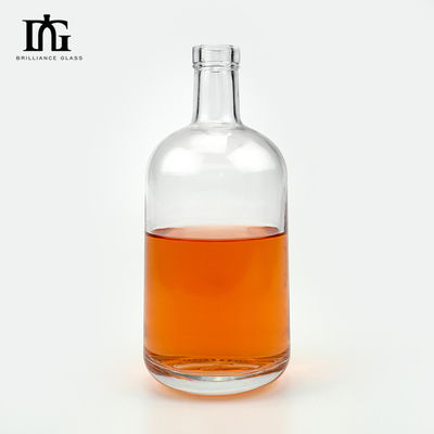 Provided Freely Customized 700ml Whiskey Rum Gin Empty Alcohol Bottle with Cork