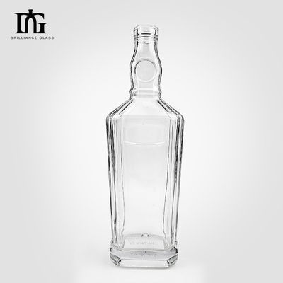 Superior 700ml Whiskey Bottle Made of Extra Flint Glass with Engraved Decal Printing