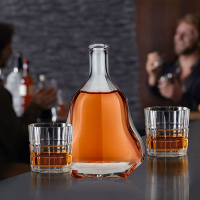 Custom 500ml/1000ml Guitar Glass Whiskey Brandy Glass Bottle for Liquors and Beverages