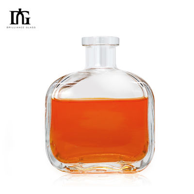 OEM/ODM Accptable 700ml 750ml Oval Shaped Liquor Glass Bottle for Liquors and Beverages