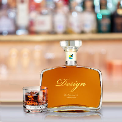 Elegant 360ml Glass Spirits Bottle for Vodka Gin Rum Tequila Custom Glass Bottle