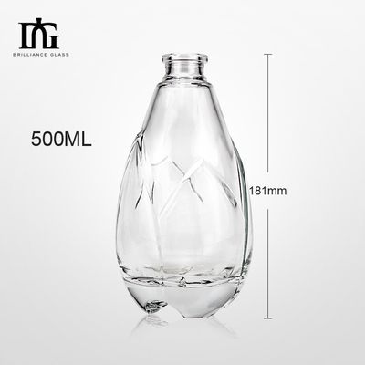Empty Vodka Tequila Rum Liquor Mini Wine Bottles for Liquors Base Material Glass