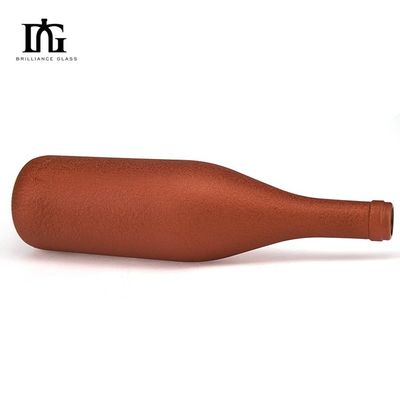 500ml 700ml 750ml Round Glass Bottle for Liquor Wine Whisky Made of Flint Material