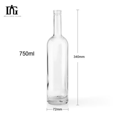 Screen Printing and Hot Stamping Glass Wine Bottle for Customized Packaging