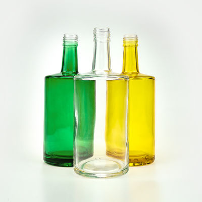 Super Flint Flat Shoulder Glass Bottle for Liquors and Beverages Custom 500ml 750ml