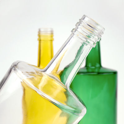 Super Flint Flat Shoulder Glass Bottle for Liquors and Beverages Custom 500ml 750ml