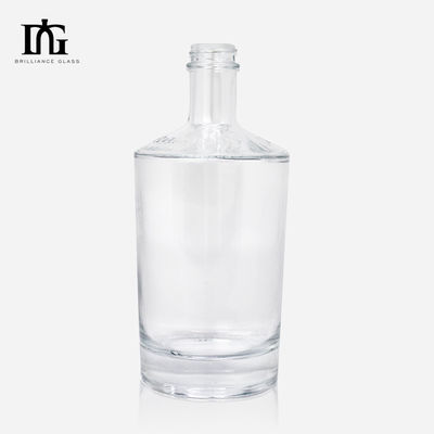 Thick Bottom Glass Bottle for Liquor Spirits Custom Luxury Gin Whiskey Vodka Screw Cap