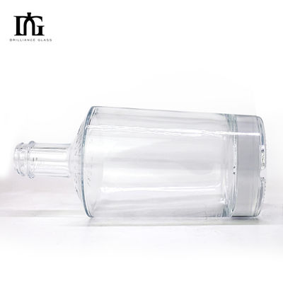 Thick Bottom Glass Bottle for Liquor Spirits Custom Luxury Gin Whiskey Vodka Screw Cap