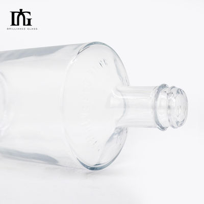 Thick Bottom Glass Bottle for Liquor Spirits Custom Luxury Gin Whiskey Vodka Screw Cap