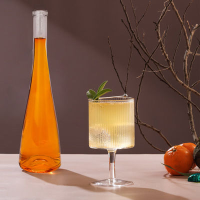 Direct 500ml Empty Clear Glass Alcohol Liquor Gift Bottles with Cork and Screw Cap