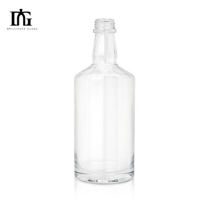 Custom Transparent Glass Bottle for Gin/Brandy 500ml Capacity Acceptable OEM/ODM