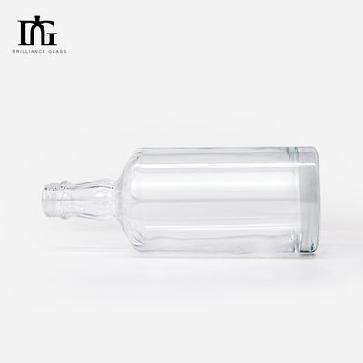 Custom Transparent Glass Bottle for Gin/Brandy 500ml Capacity Acceptable OEM/ODM