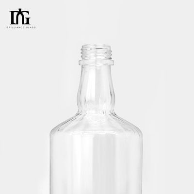 Custom Transparent Glass Bottle for Gin/Brandy 500ml Capacity Acceptable OEM/ODM