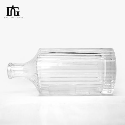 500ml Clear Glass Vodka Liquor Gin Rum Tequila Spirits Bottles with Transparent Design