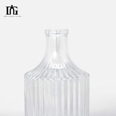 500ml Clear Glass Vodka Liquor Gin Rum Tequila Spirits Bottles with Transparent Design
