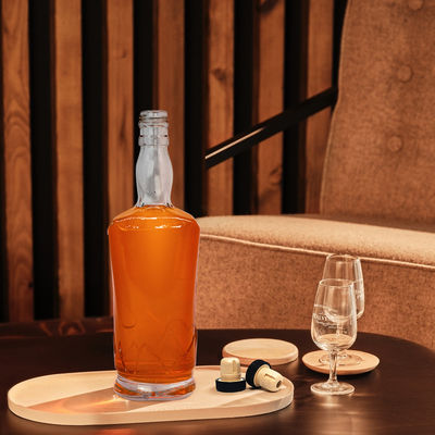 OEM/ODM 700ml 750ml Glass Bottle for Wine Whisky Directly Supply Cap Type Cork Screw Both