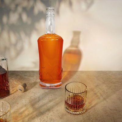 OEM/ODM 700ml 750ml Glass Bottle for Wine Whisky Directly Supply Cap Type Cork Screw Both