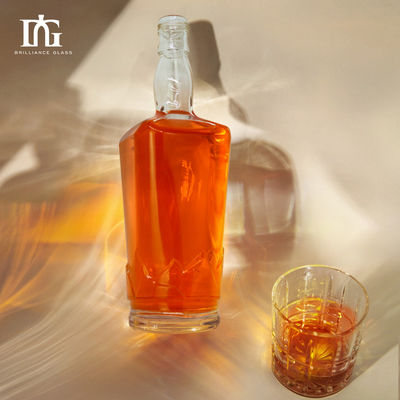 OEM/ODM 700ml 750ml Glass Bottle for Wine Whisky Directly Supply Cap Type Cork Screw Both