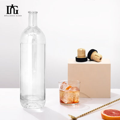 700ml Wine Gin Rum Vodka 750ml Whisky Glass Bottle with Hot Stamping Surface Handling