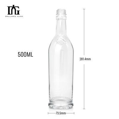 500ml 700ml 750ml Glass Bottles Matte Black Spirits Bottles with Lids and Customization