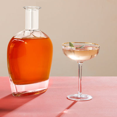 Custom Design 700ml Rum Glass Bottle with Cork Capacity 700ml Sample Provided Freely