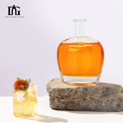 Custom Design 700ml Rum Glass Bottle with Cork Capacity 700ml Sample Provided Freely