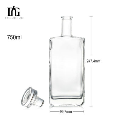 Whiskey Vodka Rum Gin Tequila Liquor Glass Bottle Custom Design and OEM/ODM Accepted