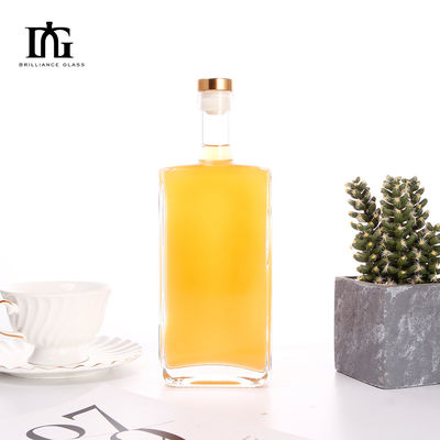 Whiskey Vodka Rum Gin Tequila Liquor Glass Bottle Custom Design and OEM/ODM Accepted