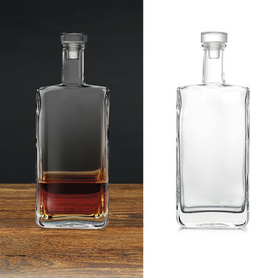 Whiskey Vodka Rum Gin Tequila Liquor Glass Bottle Custom Design and OEM/ODM Accepted