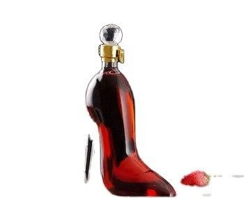 Unique Shape 500ml 750ml High Heel Shoe Liquor Whiskey Red Wine Vodka Glass Bottle