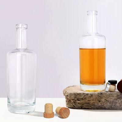 Super Flint 500ml 750ml Brandy Clear Whisky Gin Glass Wine Color Vodka Bottle Direct